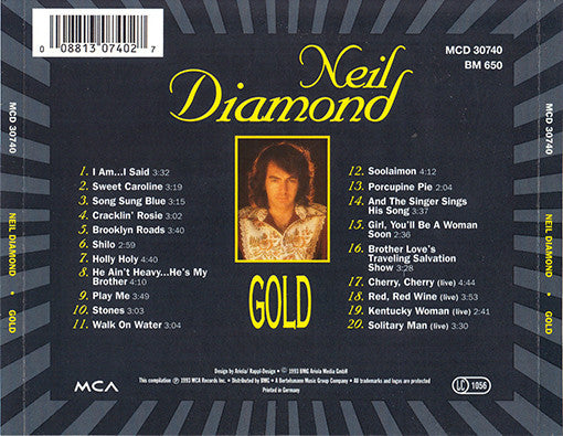 Neil Diamond : Gold  (CD, Comp)