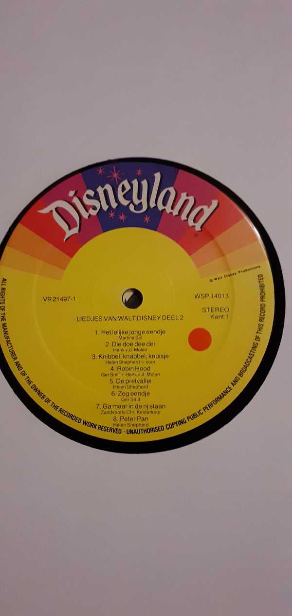 Various : Liedjes Van Walt Disney Deel 2 (LP, Album)