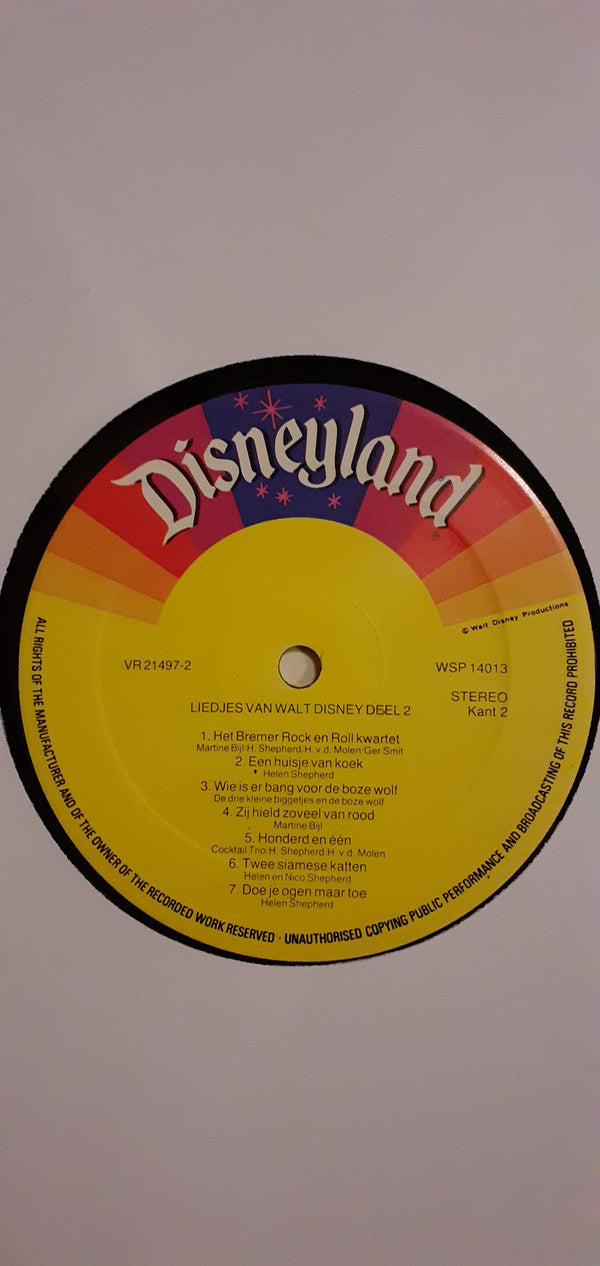 Various : Liedjes Van Walt Disney Deel 2 (LP, Album)