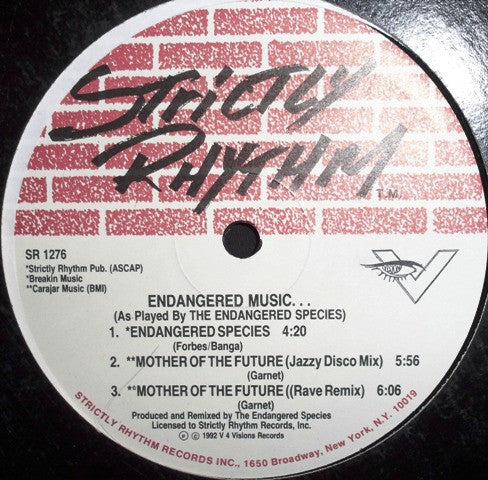 Endangered Species : Endangered Music... (12")