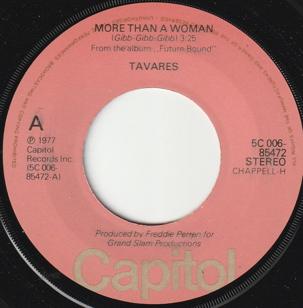 Tavares : More Than A Woman (7", Single)