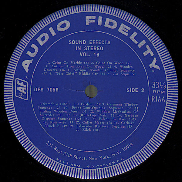 Various : Sound Effects (Volume 16) (LP, Album)