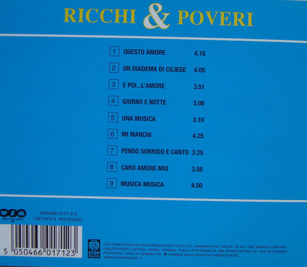 Ricchi E Poveri : Ricchi & Poveri (CD, Comp, RE)