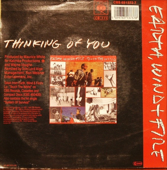 Earth, Wind & Fire : Thinking Of You (7", Single)