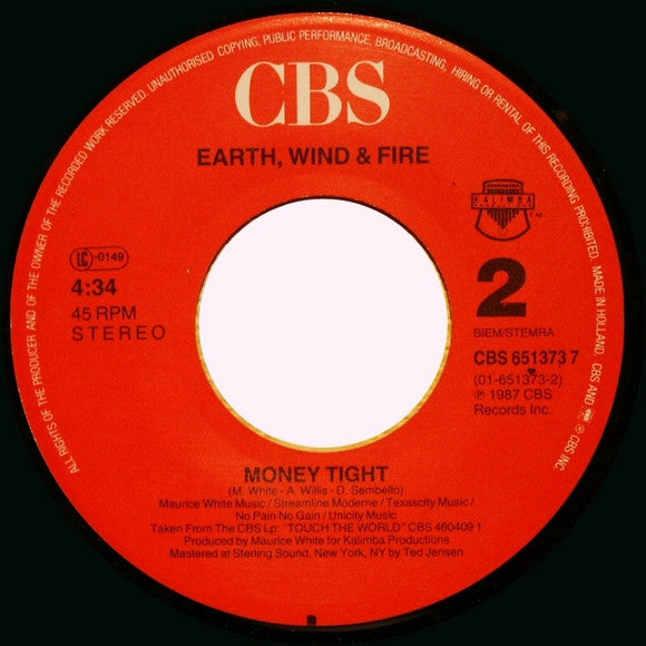 Earth, Wind & Fire : Thinking Of You (7", Single)