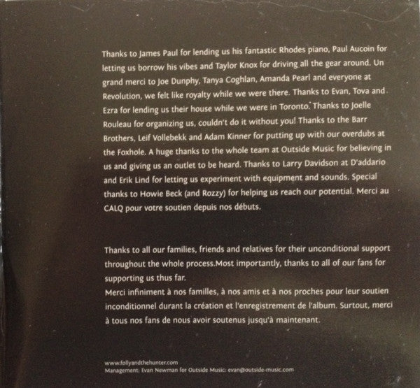 Folly And The Hunter : Awake (CD, Album)