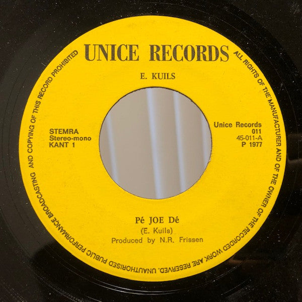 Ewald Kuils : Pé Joe Dé (7")