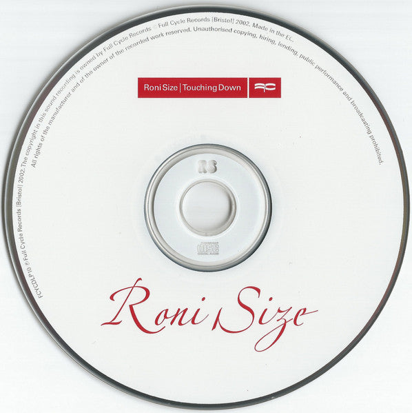Roni Size : Touching Down (CD, Album, Mixed, Jew)