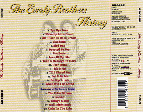 Everly Brothers : History (CD, Comp)