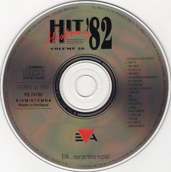 Various : Hit History '82 - Volume 28 (CD, Comp)