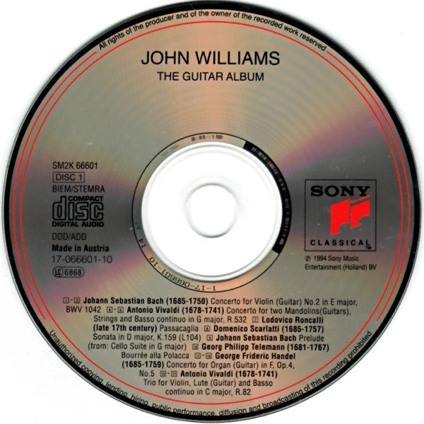 John Williams (7) : The Guitar Album (2xCD, Comp)