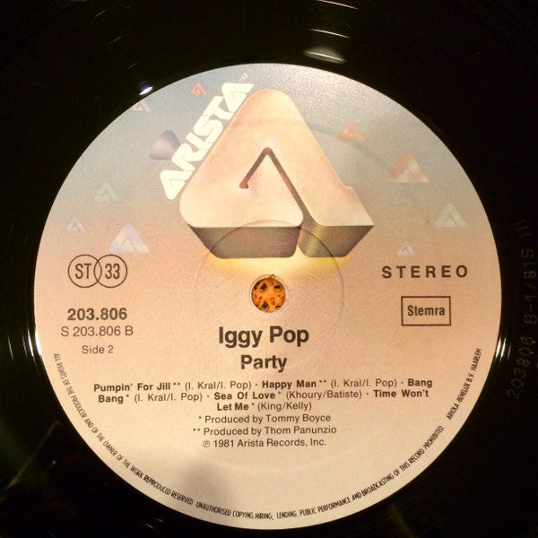 Iggy Pop : Party (LP, Album)