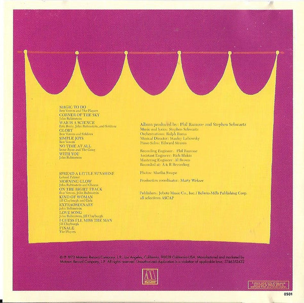 Various : Pippin (Original Cast Album) (CD, Album, RE)