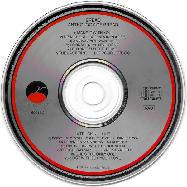 Bread : Anthology Of Bread (CD, Comp, RE)