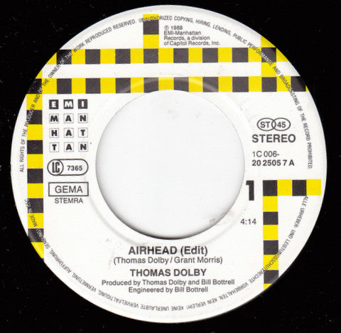 Thomas Dolby : Airhead (7", Single)