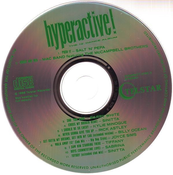 Various : Hyperactive! The 12" Dance Album (2xCD, Comp)