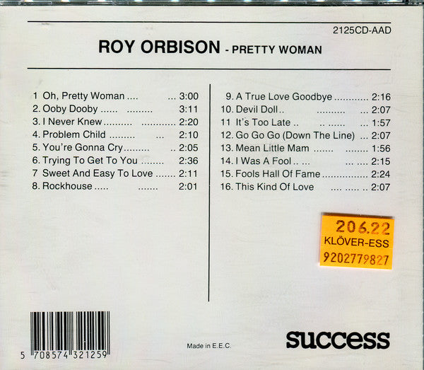 Roy Orbison : Pretty Woman (CD, Comp, Bar)