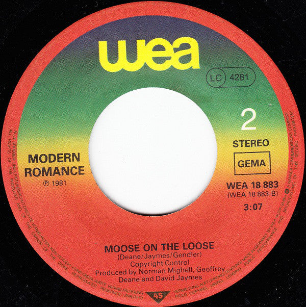 Modern Romance : Ay Ay Ay Ay Moosey (7", Single, Lar)