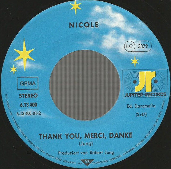 Nicole (2) : Ein Bißchen Frieden (7", Single)