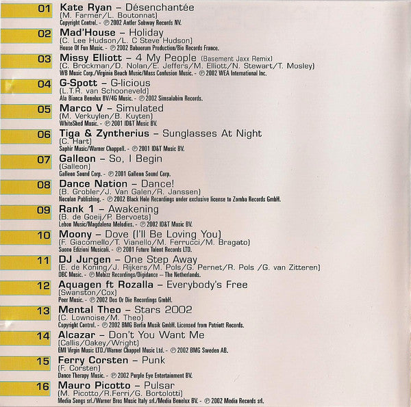 Various : 538 Dance Smash Hits Summer 2002 (CD, Comp)