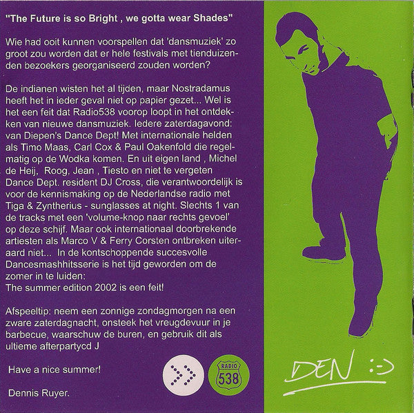 Various : 538 Dance Smash Hits Summer 2002 (CD, Comp)