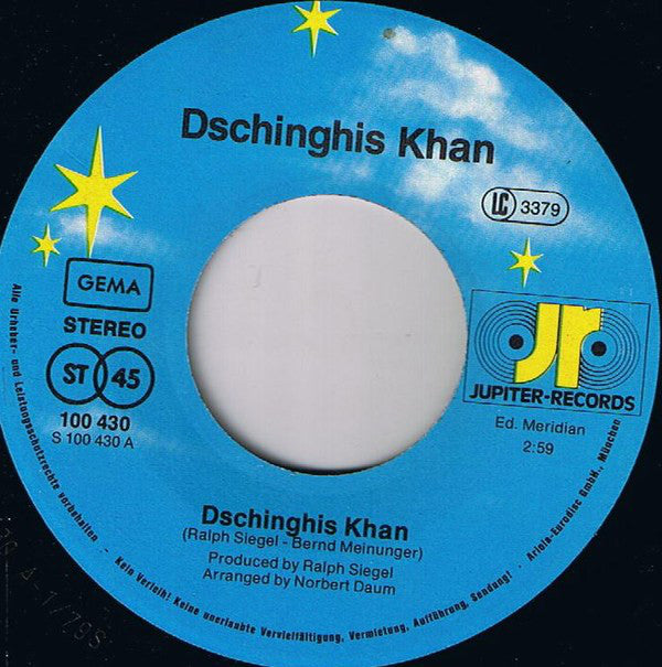 Dschinghis Khan : Dschinghis Khan / Sahara (7", Single)