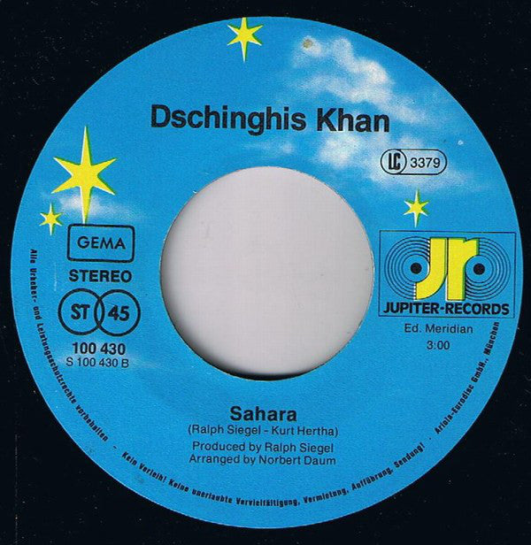 Dschinghis Khan : Dschinghis Khan / Sahara (7", Single)