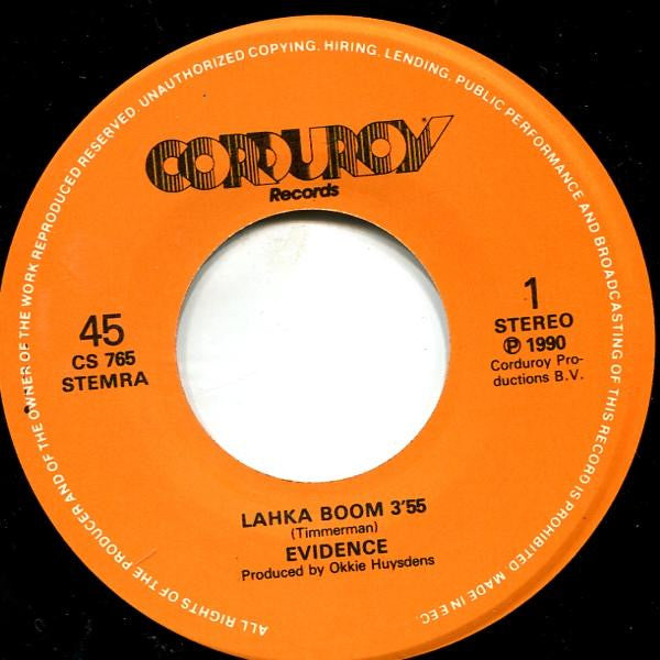 Evidence (10) : Lahka Boom (7", Single)