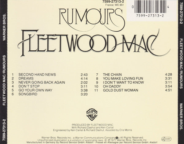 Fleetwood Mac : Rumours (CD, Album, RE)