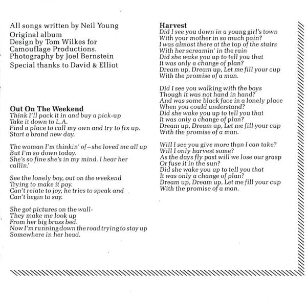 Neil Young : Harvest (CD, Album, RE, Tar)