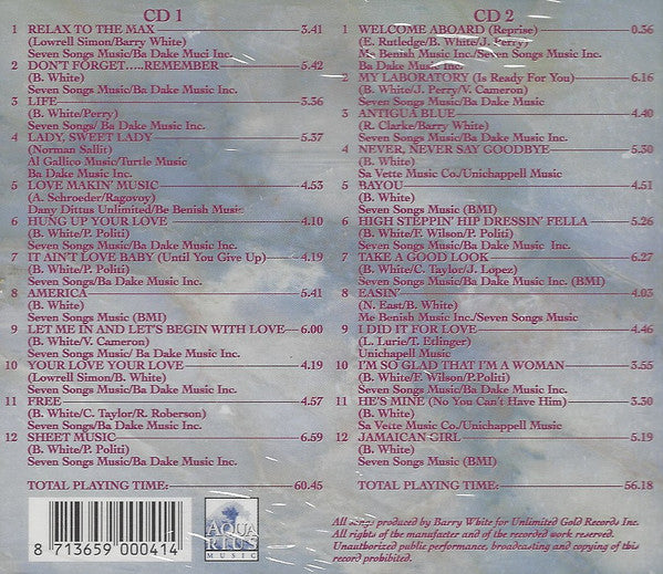 Barry White And The Love Unlimited : Sweet Lovesongs (2xCD, Comp)