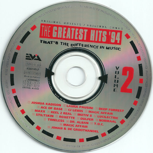 Various : The Greatest Hits '94 Volume 2 (CD, Comp)
