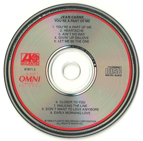 Jean Carn : You're A Part Of Me (CD, Album)