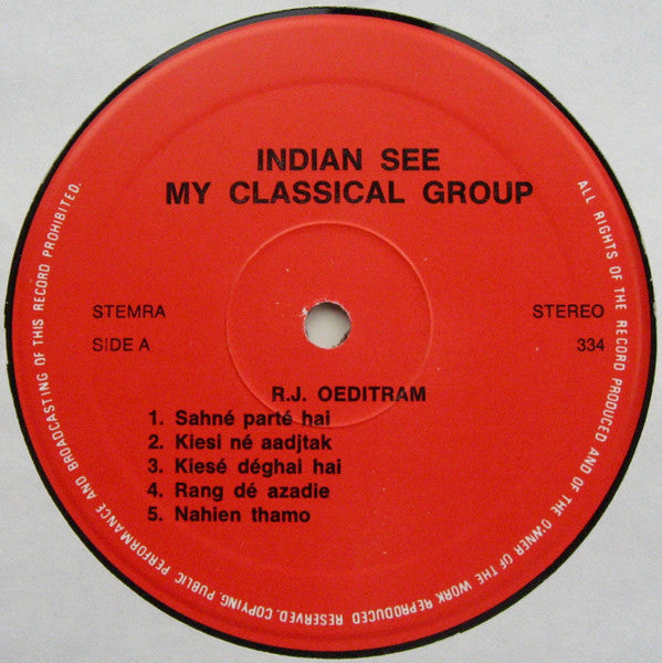Jhinpersad Oeditram : Mr. J.R. Oeditram With His Top Music Of The Year (LP, Album)