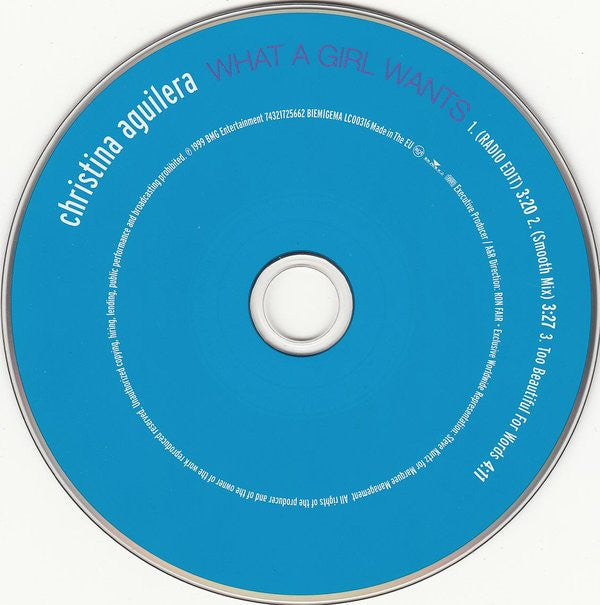 Christina Aguilera : What A Girl Wants (CD, Maxi)