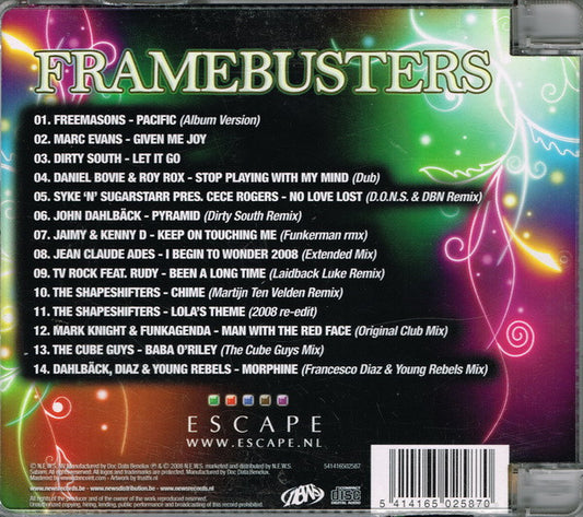 Various : Escape Presents Framebusters (CD, Comp, Mixed)