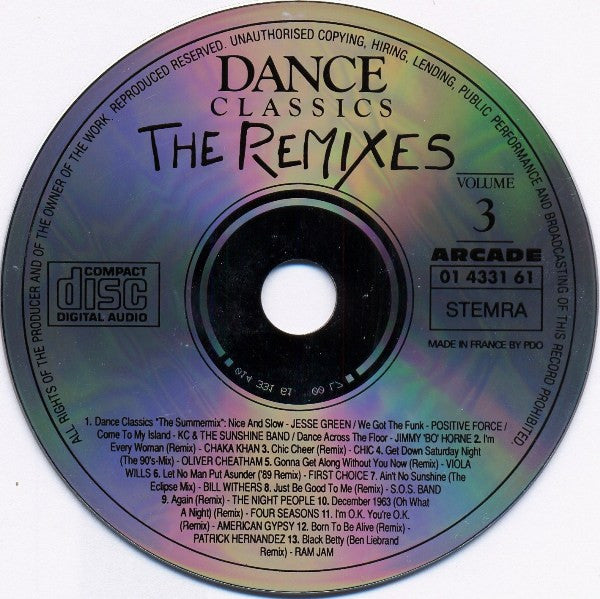 Various : Dance Classics - The Remixes Volume 3 (CD, Comp)