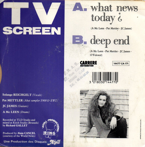 T.V. Screen : What News Today ? (7", Single)