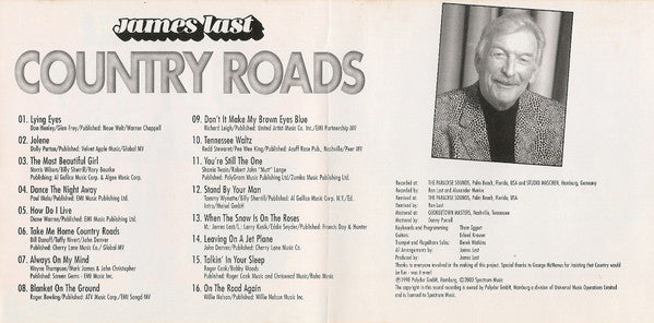 James Last : Country Roads (CD, Album, RE)