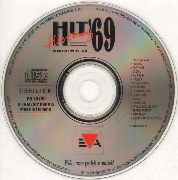 Various : Hit History '69 - Volume 15 (CD, Comp)
