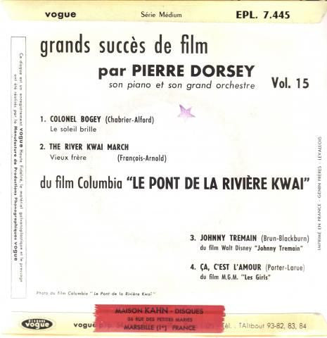 Pierre Dorsey Et Son Orchestre : Le Pont De La Rivière Kwaï (Vol. 15) (7", EP)