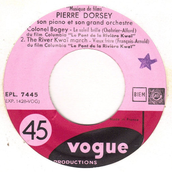 Pierre Dorsey Et Son Orchestre : Le Pont De La Rivière Kwaï (Vol. 15) (7", EP)