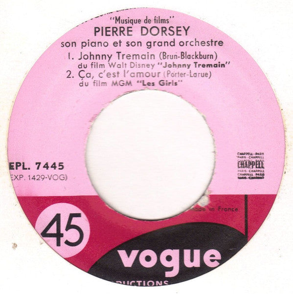 Pierre Dorsey Et Son Orchestre : Le Pont De La Rivière Kwaï (Vol. 15) (7", EP)