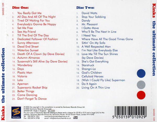 The Kinks : The Ultimate Collection (2xCD, Comp)