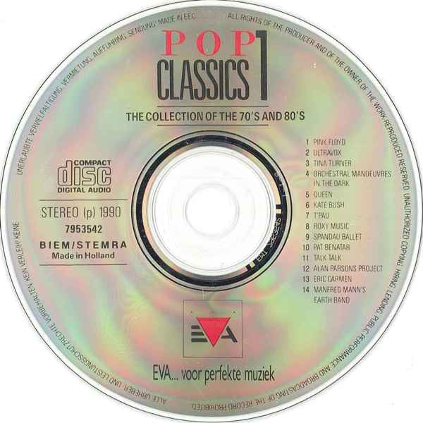 Various : Popclassics Of The 70's And 80's - Vol. 1 (CD, Comp)