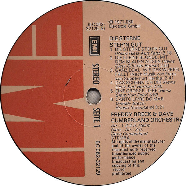 Freddy Breck : Die Sterne Steh'n Gut (LP, Album)