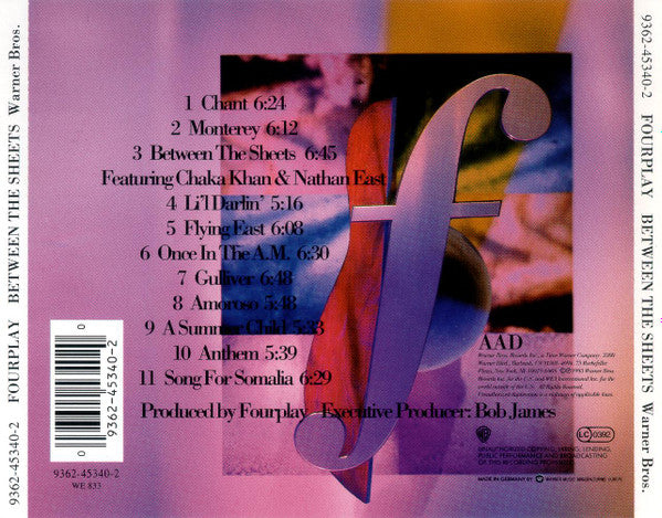 Fourplay (3) : Between The Sheets (CD, Album)