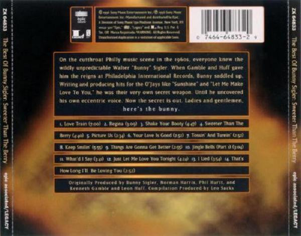 Bunny Sigler : The Best Of Bunny Sigler: Sweeter Than The Berry (CD, Comp)