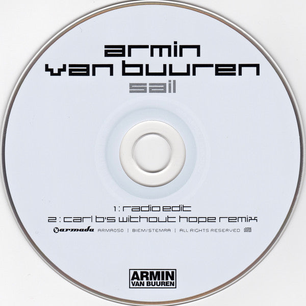 Armin van Buuren : Sail (CD, Single)