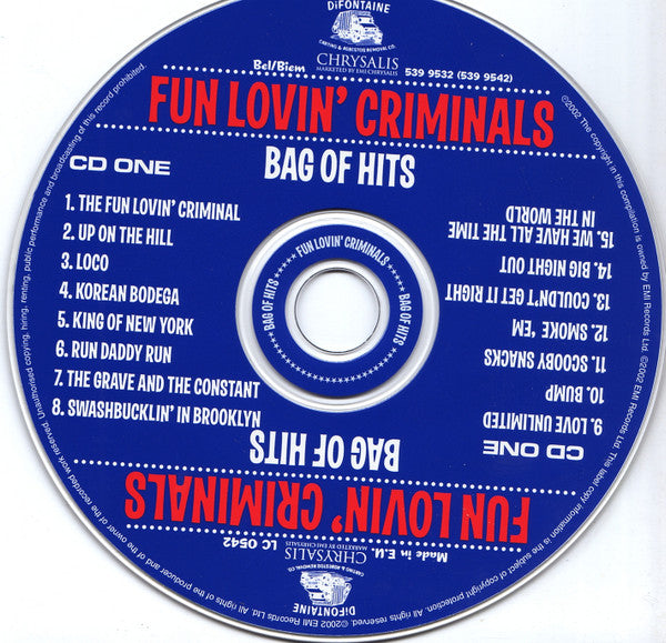 Fun Lovin' Criminals : Bag Of Hits (Comp, Ltd + CD, Comp + CD, Comp, Ltd)